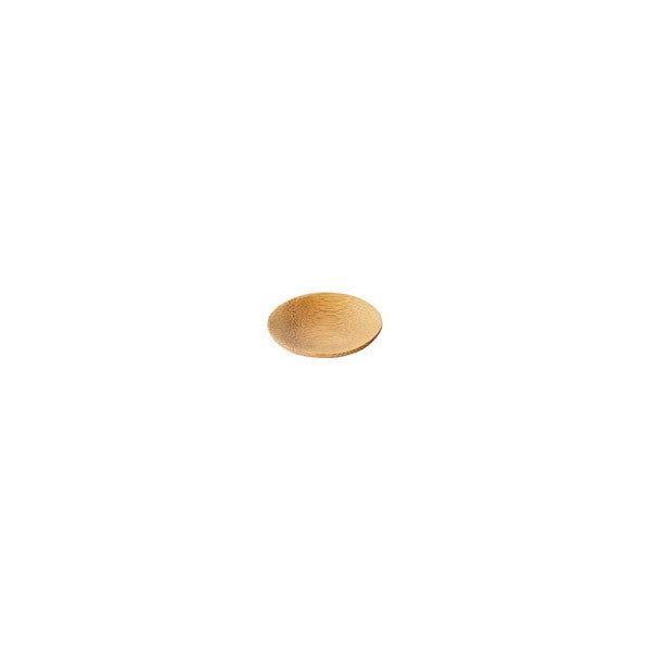 Round Mini Bamboo Plate 6/pk