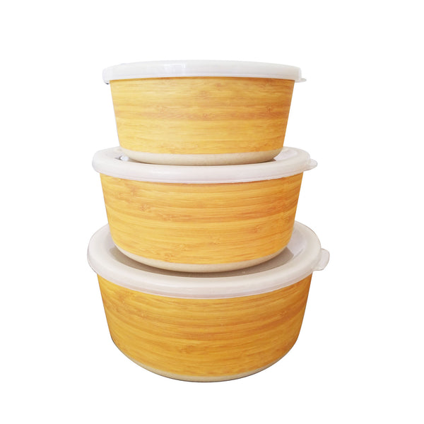 SKU: 50447-DB - Deux Bamboo Round Storage Box Set of 3 (Case)