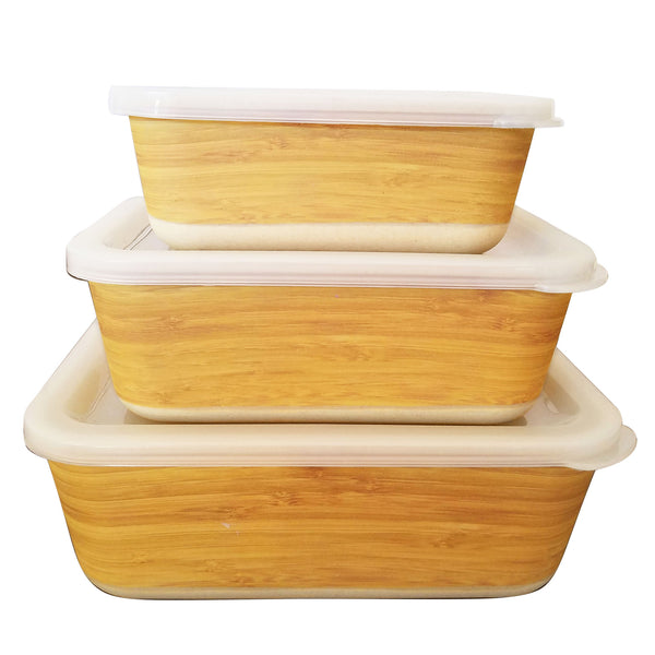 SKU: 50449-DB - Deux Bamboo Rectangle Storage Box Set of 3 (Case)