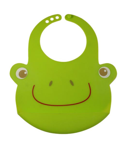 Bamboo Kids Hopper the Frog Silicone Baby Bib